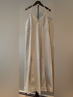 Universal Thread Cami Light Wash  Denim Maxi  Dress  Spaghetti Straps Size XL